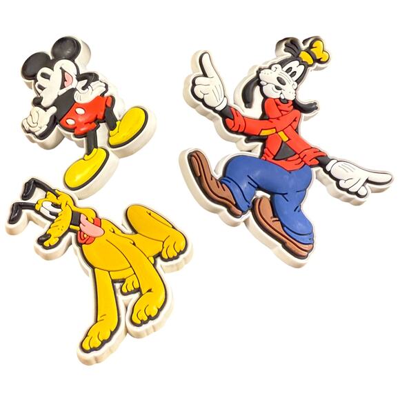 CROCS Size J5 Black Clogs Jibbitz Disney Mickey Goofy Marvel Guardian Galaxy - Picture 12 of 16